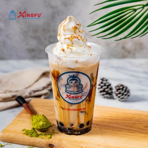 Trà kem sữa lắc đường đen Xingfu