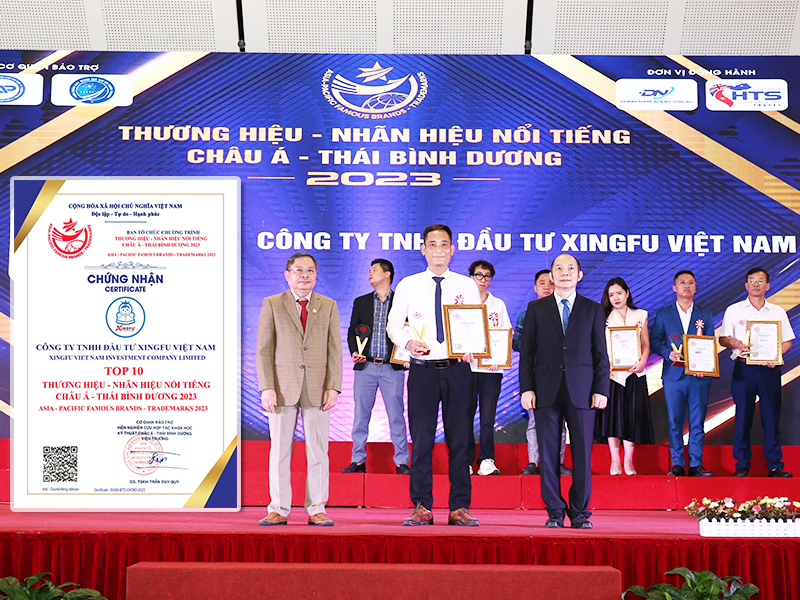 Xingfu Việt Nam vinh dự trong top 10 thương hiệu - nhãn hiệu nổi tiếng châu Á - Thái Bình Dương 