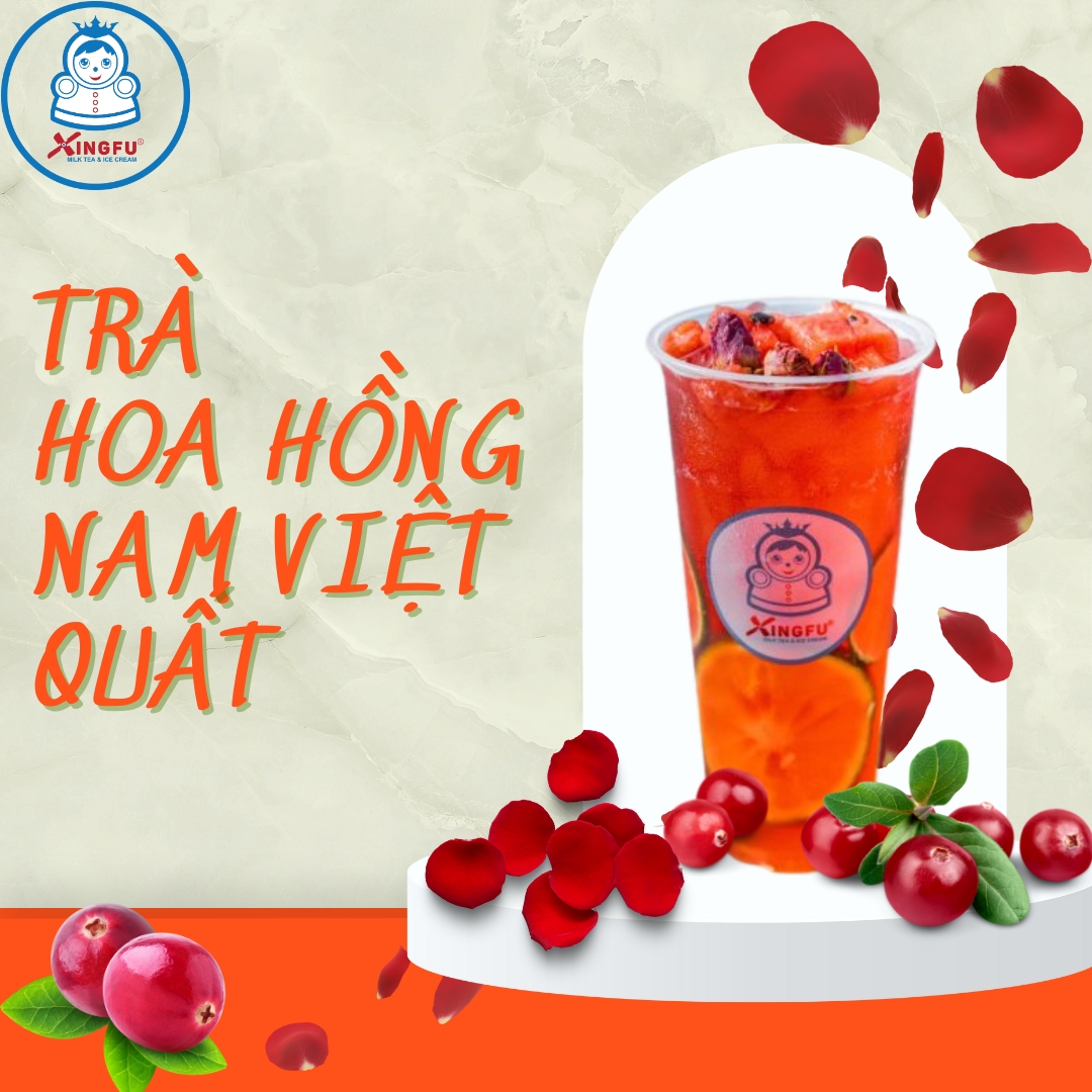 Cùng Trà Hoa Hồng Nam Việt Quất đánh bay cái nóng ngày hè